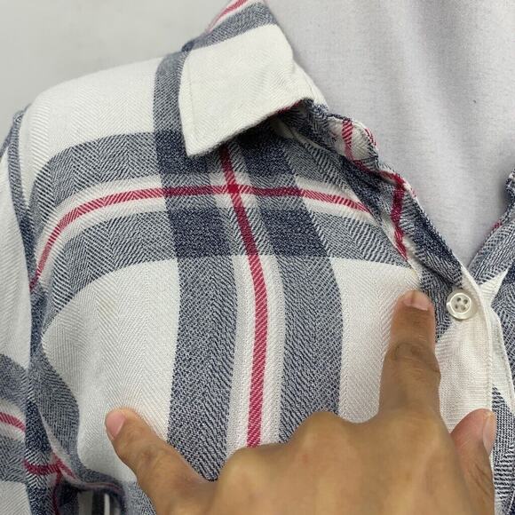 Rails Shirt Womens Extra Small Multi Hunter Plaid Button Up Long Sleeve Pockets - Picture 3 of 12